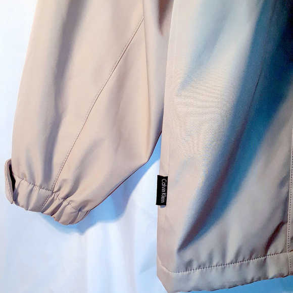 Calvin Klein XL Water Resistant Wind Protection Sport Jacket Light Gray - Picture 4 of 8